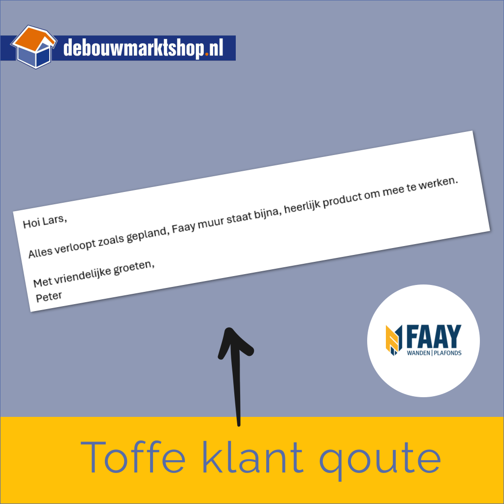Faay VP54 Scheidingswand 54mm WR Vochtwerend